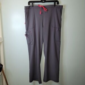 CARTHARTT Cargo Pants Gray Tie Front Women's Sz‎ XL Petite Medical Dental